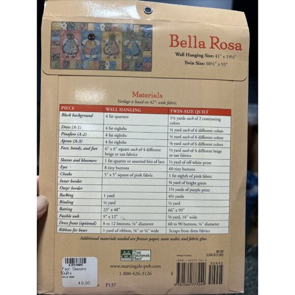 Quilt Pattern Bella Rosa Stitch And Split Appliqué That Patchwork Place Vintage - Picture 2 of 3